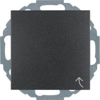 Gniazdo Schuko z/u z pokrywą z przesłonami styków, zaciski śrubowe, antracyt, B.x | 47441606 Hager