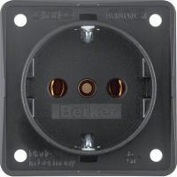 Gniazdo Schuko, antracyt, mat, Integro Flow | 941852505 Hager
