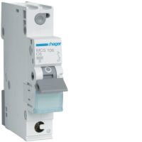 Wyłącznik nadprądowy MCB 6kA 1P C 6A QuickConnect | MCS106 Hager