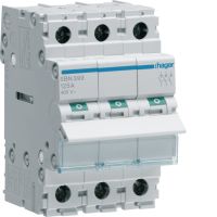 Modułowy rozłącznik izolacyjny 3P 125A 400VAC | SBN399 Hager