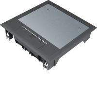 Pokrywa uchylna VQ06 200x200 wykładzina 5mm czarny PA, Tehalit.VE-EE | VQ06059005 Hager