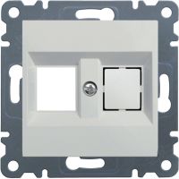 Płytka podwójna Keystone Jack, biały, Lumina | WL2320 Hager
