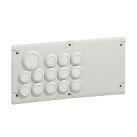 Płyta przepustów kablowych Cabstop IP55, 293x139mm, 13 wejść | 036495 Legrand