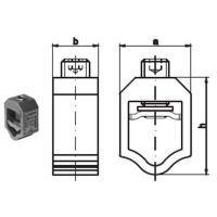 Zacisk V-klema na pojedynczy przewód 25-120mm2, aluminium, 25-120SW | 1119510008T Apator