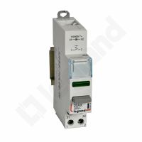 Łącznik przyciskowy bistabilny 1NO z lampką zieloną LED 110/400V | 412914 Legrand