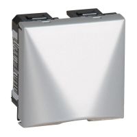 Wyjście kablowe standard 20 A, 2 modułowe, aluminium, Mosaic | 079249 Legrand