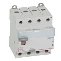 Wyłącznik różnicowo-prądowy P 304 4P 63A 500MA typ A serii DX3 | 411791 Legrand