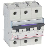 Wyłącznik nadprądowy S323 C50 3P 50 A 50KA DX3 | 410166 Legrand