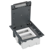 Puszka podłogowa S500 3-modułowa, 6x K45, gł. 93mm, szary 52050103-035 Simon Connect | 52050103-035 Kontakt Simon