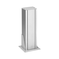 Minikolumna 1-stronna, wysokość 370mm, 70x60mm, 7xK45, aluminium ALK117/8 Simon Connect | ALK117/8 Kontakt Simon