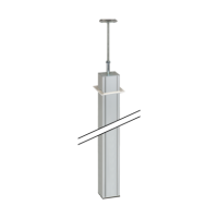Kolumna 1-stronna, wys.3m, 70x60mm, aluminium, ALK1100/8, Simon Connect | ALK1100/8 Kontakt Simon