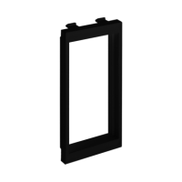 Adapter CIMA na 2 gniazda bezśrubowe K45 (45x45mm), szary grafit S44/14 Simon Connect | S44/14 Kontakt Simon