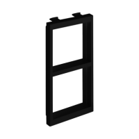 Adapter CIMA na 2 moduły K45 (45x45mm) poziomo, szary grafit S66/14 Simon Connect | S66/14 Kontakt Simon