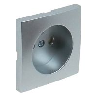 Element centralny do gniazda z/u z zabezpieczeniem przed dziećmi, aluminium, LOGUS 90 | 90652TAL Efapel