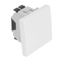 Łącznik uniwersalny (1-biegunowy lub schodowy) - 2 MODUŁY, biały, QUADRO45 | 45071SBR Efapel