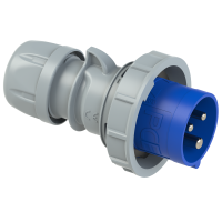 Wtyczka przenośna Shark 32A 2P+Z 230V 50/60Hz 6h IP67 niebieska | 0232-6 PCE