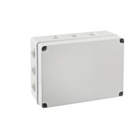 Puszka instalacyjna n/t LIGHT pokrywa pełna, dławnice 328x239x129 (12xm40) IP66/67 | EV-322 PCE