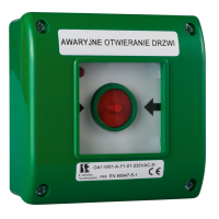 Przycisk n/t samozwalniający OA1, 1NO+1NC, 230VAC, LED, bez młoteczka | OA1-W01-A\11-230 Spamel