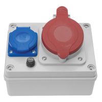 Rozdzielnica n/t R-BOX 160x120x132mm, 150/32A/5P 1x250V, IP44, biała | B.1090 Pawbol