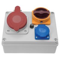 Obudowa R-BOX 190, 1x32A/5p, 1x250V, wył. 0/1 | B.1092W Pawbol
