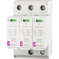 Ogranicznik przepięć, kombinowany , TN-C, ETITEC SM T12 300/12,5 3+0, typ T1+T2 (B+C) | 002440544 Eti