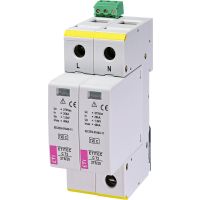 Ogranicznik przepięć, do instalacji mieszkaniowych, ETITEC C T2 275/20 2+0 RC, typ T2 (C) | 002440398 Eti