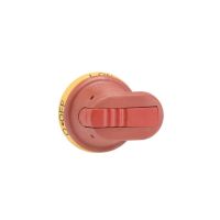 Rączka I-0 IP65, długość 45mm, na wałek 6mm, ON-OFF, żółto-czerwona, OHY45J6 | 1SCA022380R8930 ABB