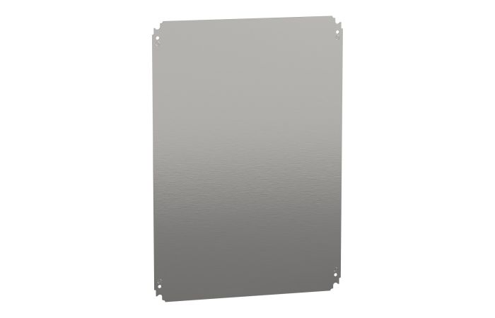 Płyta montażowa pełna 700x500mm (WxG) wykonana z arkusza stali galwanicznej, S3D, Thalassa | NSYMM75 Schneider Electric