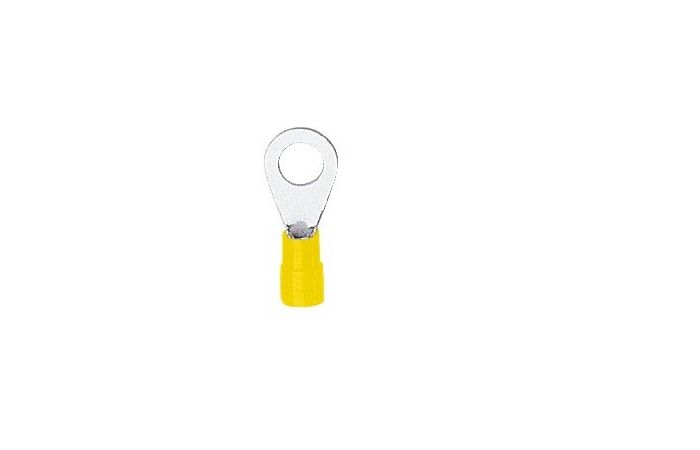 Końcówka oczkowa Cu izolowana KOE 8-6, przekrój: 6mm2, otwór pod śrubę M8 (opak 100szt) | KOE_8-6/100 Erko