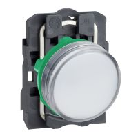 Wskaźnik świetlny, biały Fi 22 LED 110…120V | XB5AVCUST04 Schneider Electric
