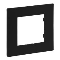 Ramka pojedyncza, czarny, Niloe Step | 863591 Legrand