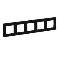 Ramka pięciokrotna, czarny, Niloe Step | 863595 Legrand