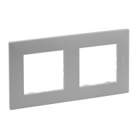 Ramka podwójna, stalowy, Niloe Step | 863492 Legrand