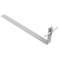 Uchwyt dachówkowy przykręcany do łaty z blaszką, L=43cm, ocynk ogniowy | AH0918OG AH Hardt