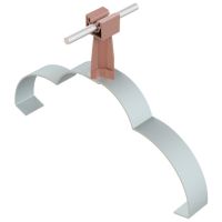 Uchwyt gąsiorowy profilowany ze słupkiem, ceglasty, tworzywo/ocynk | AH04401C AH Hardt