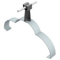 Uchwyt gąsiorowy profilowany ze słupkiem, czarny, tworzywo/ocynk | AH04401A AH Hardt