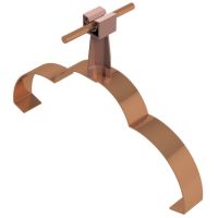 Uchwyt gąsiorowy profilowany ze słupkiem, ceglasty, tworzywo/miedź | AH04402C AH Hardt