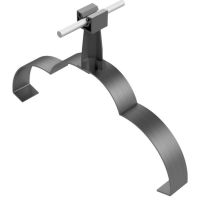 Uchwyt gąsiorowy profilowany ze słupkiem, czarny, tworzywo/stal nierdzewna | AH04403A AH Hardt