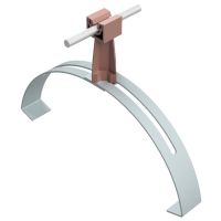 Uchwyt gąsiorowy uniwersalny ze słupkiem, ceglasty, tworzywo/ocynk | AH04201C AH Hardt