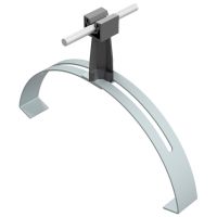 Uchwyt gąsiorowy uniwersalny ze słupkiem, czarny, tworzywo/ocynk | AH04201A AH Hardt