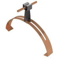 Uchwyt gąsiorowy uniwersalny ze słupkiem, czarny, tworzywo/miedź | AH04202A AH Hardt