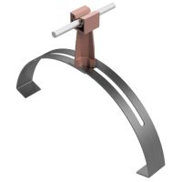 Uchwyt gąsiorowy uniwersalny ze słupkiem, ceglasty, tworzywo/stal nierdzewna | AH04203C AH Hardt