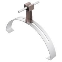 Uchwyt gąsiorowy uniwersalny ze słupkiem, brązowy, tworzywo/aluminum | AH04204B AH Hardt