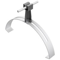 Uchwyt gąsiorowy uniwersalny ze słupkiem, czarny, tworzywo/aluminum | AH04204A AH Hardt