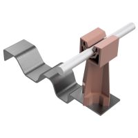 Uchwyt dachówkowy profilowany ze słupkiem, ceglasty, tworzywo/stal nierdzewna | AH09343C AH Hardt