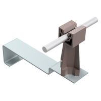 Uchwyt dachówkowy uniwersalny ze słupkiem, brązowy, tworzywo/ocynk | AH09331B AH Hardt