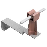 Uchwyt dachówkowy uniwersalny ze słupkiem, ceglasty, tworzywo/ocynk ogniowy | AH0933OGC AH Hardt