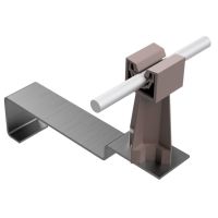 Uchwyt dachówkowy uniwersalny ze słupkiem, brązowy, tworzywo/stal nierdzewna | AH09333B AH Hardt