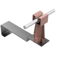 Uchwyt dachówkowy uniwersalny ze słupkiem, ceglasty, tworzywo/stal nierdzewna | AH09333C AH Hardt