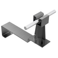 Uchwyt dachówkowy uniwersalny ze słupkiem, czarny, tworzywo/stal nierdzewna | AH09333A AH Hardt